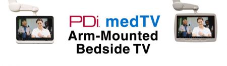 hospital pdi grade hdtvs mounted arm televisions bedside interactive patient system
